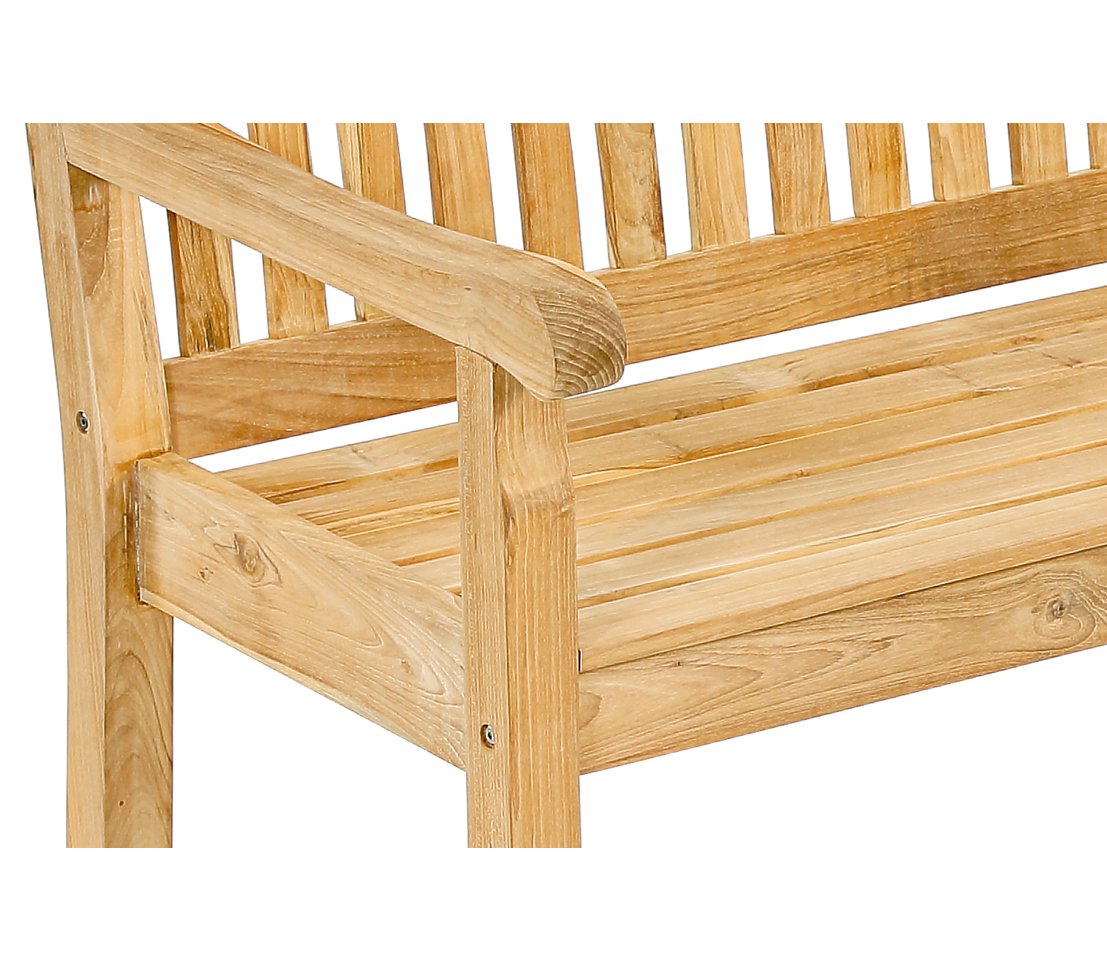 Dehner Havanna Gartenbank natur 160x67x89 cm Teak 3-Sitzer