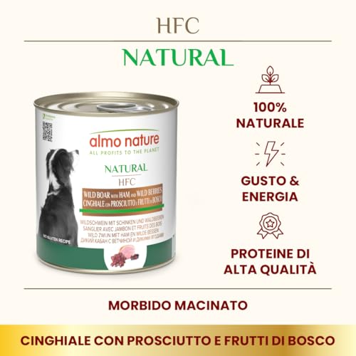 Almo Nature HFC Natural Nassfutter Wildschwein Schinken 12x290g glutenfrei