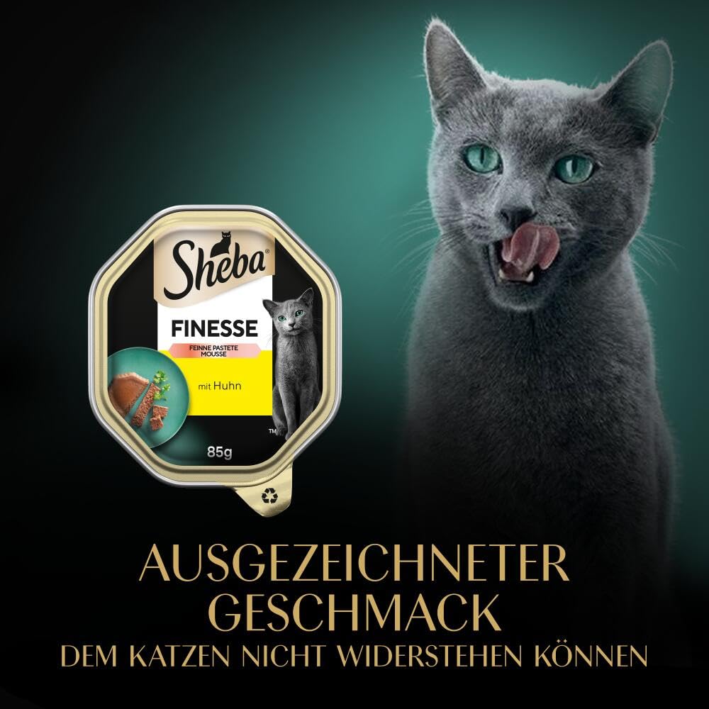 Sheba Finesse Pastete Nassfutter Huhn 22x85g