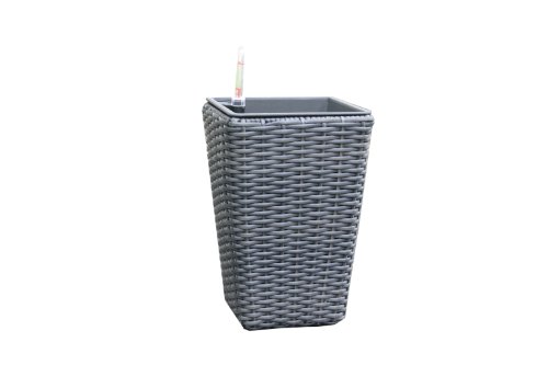 Dehner Living Pflanztopf Bewässerung anthrazit 40 cm