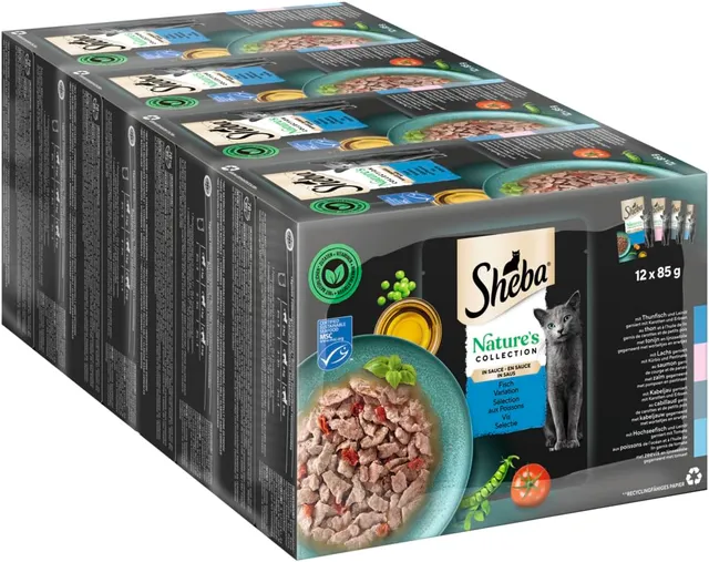 Sheba Nature's Collection Fisch Nassfutter 48x85g in Sauce