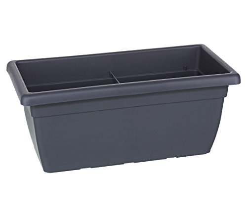 Dehner Blumenkasten 100x45x40cm Kunststoff anthrazit