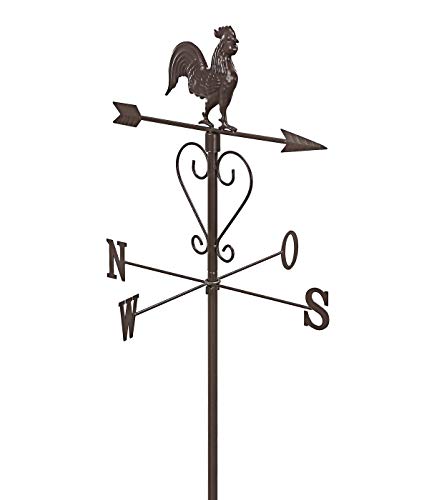 Dehner Wetterhahn Gartendeko 200x48x48 cm Metall braun