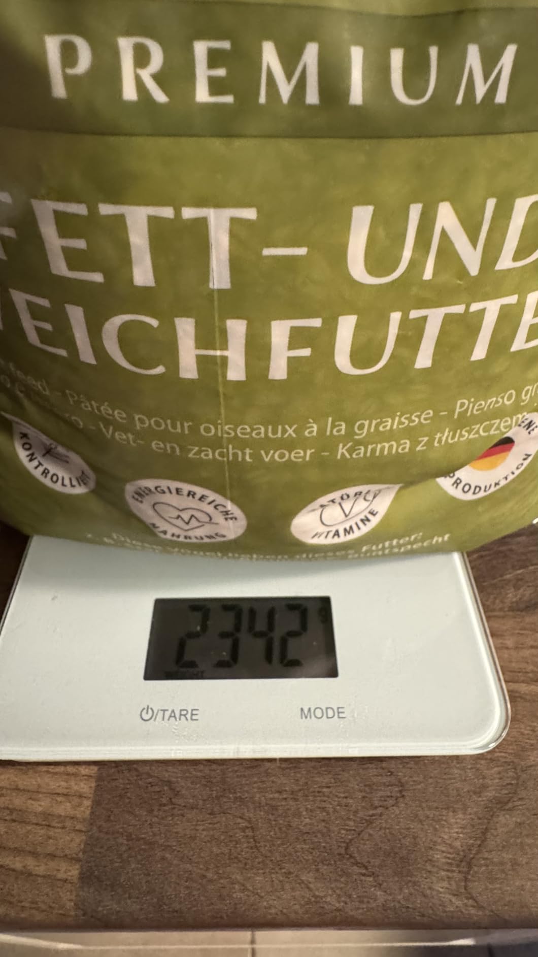 Dehner Natura Premium Wildvogelfutter Fettfutter 2,5 kg ölreich