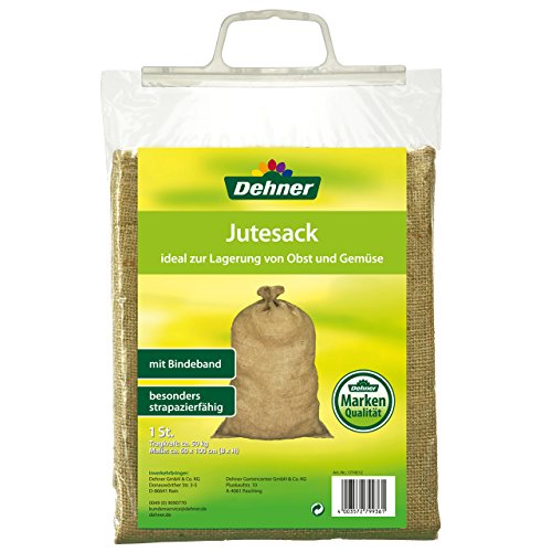 Dehner Jutesack mit Bindeband 100x60 cm 3 Stück