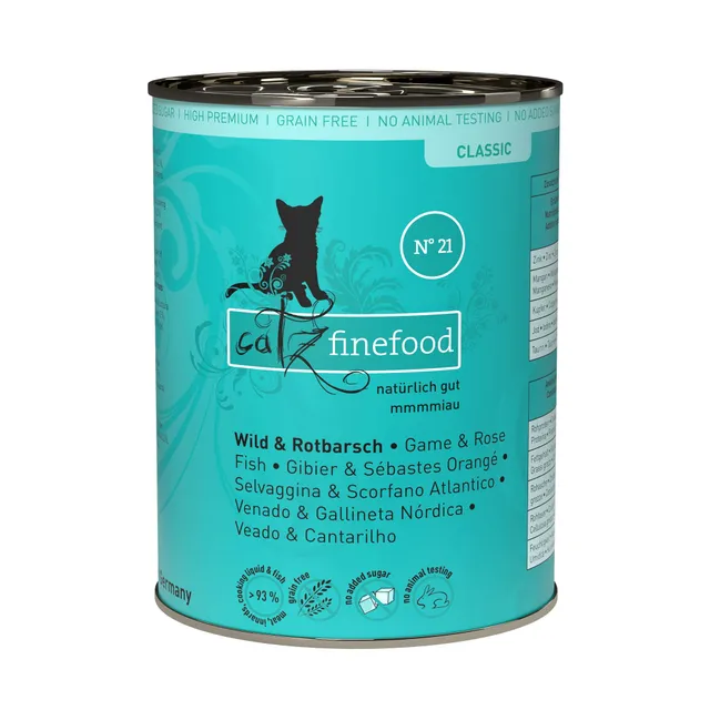 catz finefood N°21 Wild Rotbarsch Nassfutter 6x400g