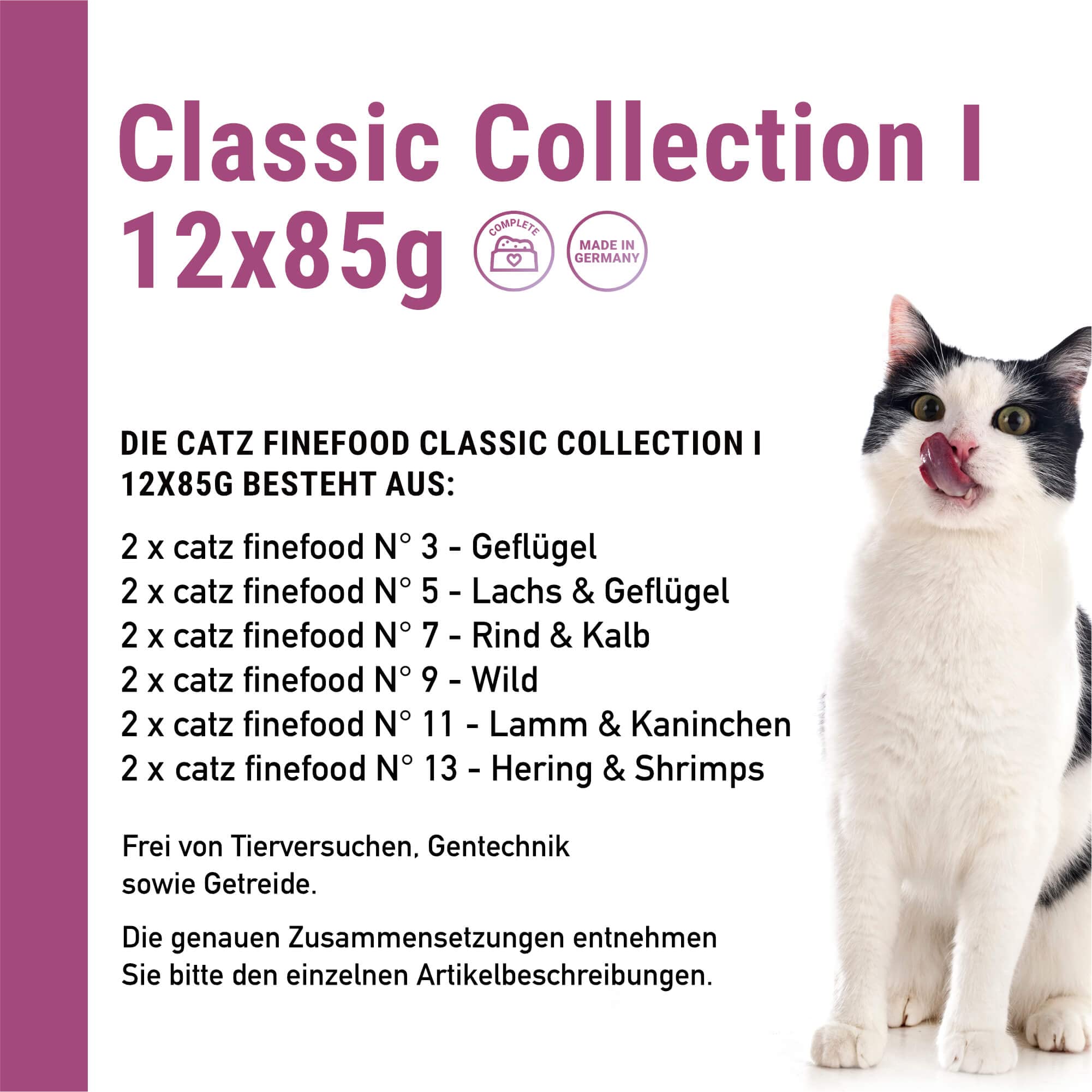 catz finefood Multipack 1 Nassfutter 12x85g Mix