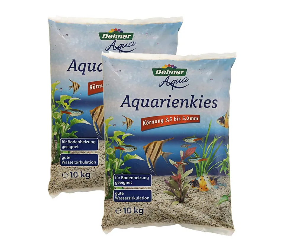 Dehner Aqua Aquarienkies 3,5-5 mm 20 kg beige