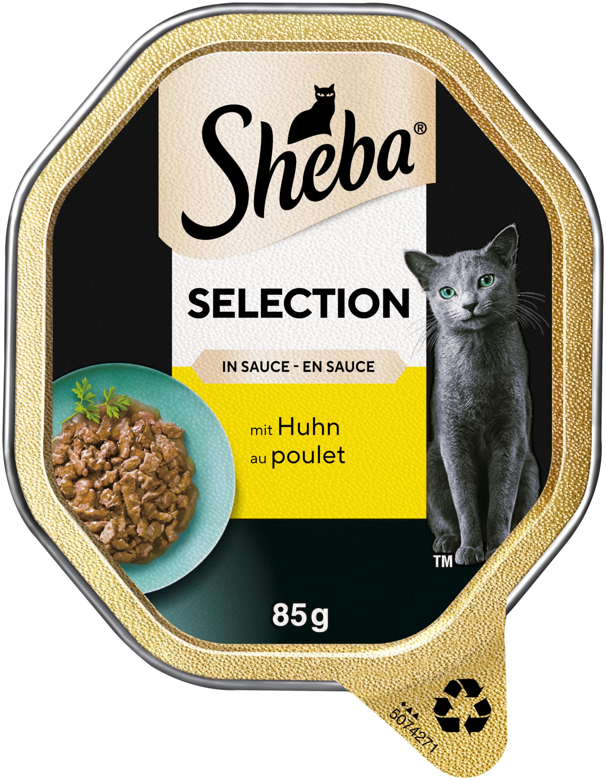Sheba Selection in Sauce Huhn Nassfutter 22x85g Schale