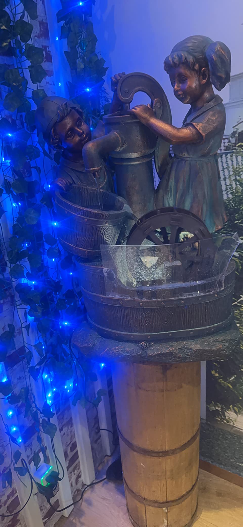 Dehner Lea und Leon Gartenbrunnen LED 6 Liter