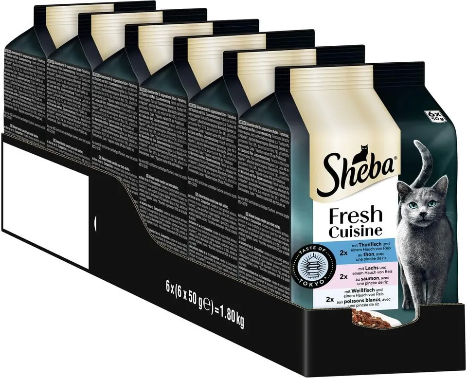 Sheba Fresh Cuisine Taste of Tokyo Nassfutter 36x50g Thunfisch