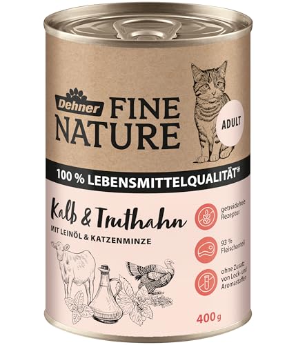 Dehner Fine Nature Nassfutter Kalb Truthahn 6x400g Dose