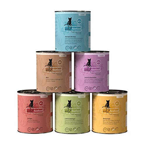 catz finefood Mix-Paket 1 Nassfutter 6x800 g getreidefrei