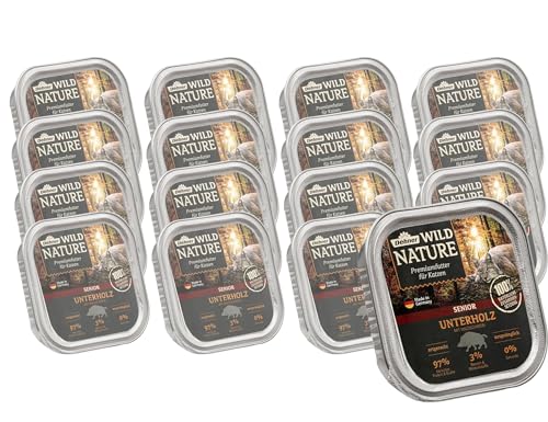 Dehner Wild Nature Unterholz Nassfutter Wildschwein 16x100 g