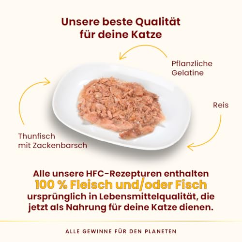 Almo Nature HFC Jelly Nassfutter Thunfisch Zackenbarsch 70g 24er