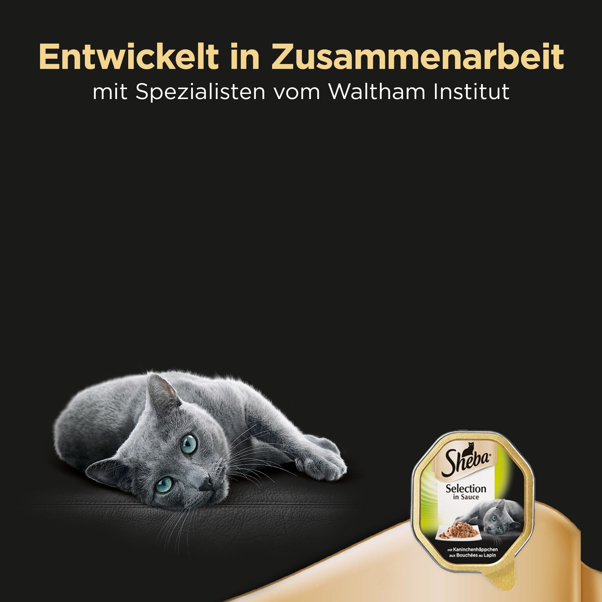 Sheba Selection Nassfutter Kaninchen Sauce 85g Schale