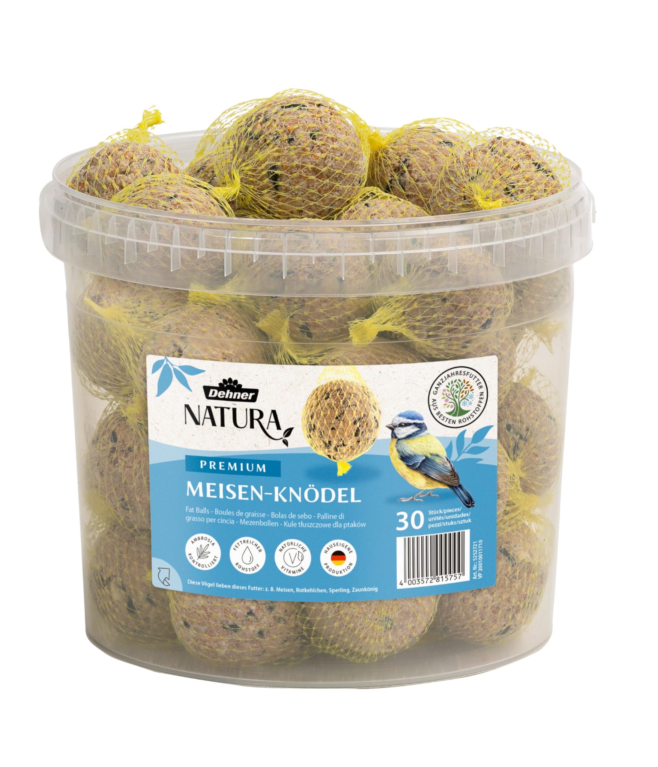 Dehner Natura Premium Meisenknödel mit Netz 30x90g energiereich