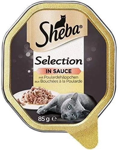 Sheba Selection Sauce Nassfutter Poularde 22x85g Häppchen