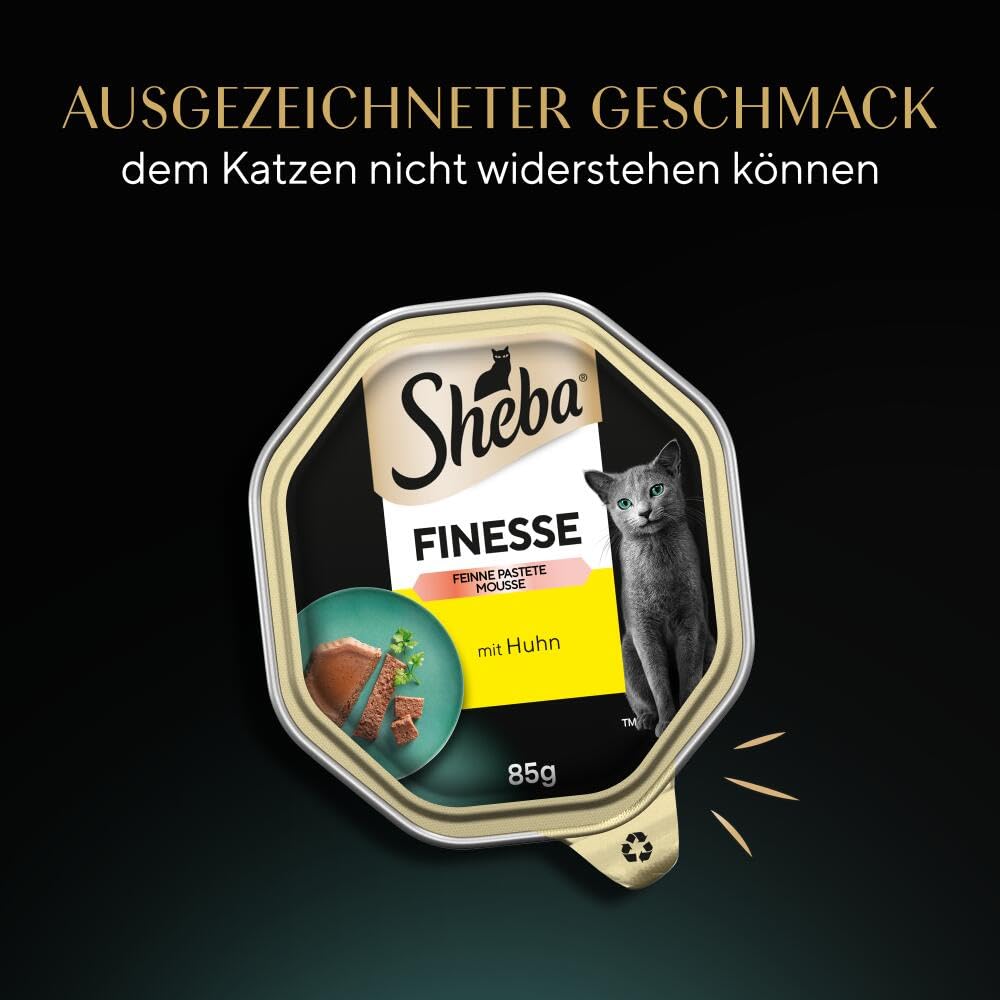 Sheba Finesse Pastete Nassfutter Huhn 22x85g