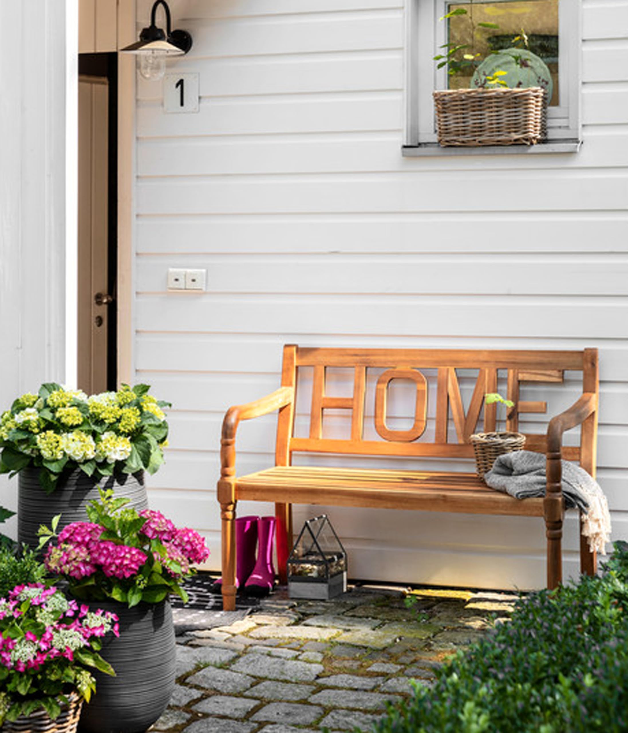 Dehner Home Gartenbank 2-Sitzer Akazie natur 120 cm