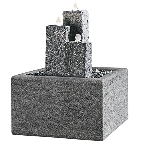 Dehner Premium Lovely Brunnenumrandung 60x35x60 cm grau Polyresin