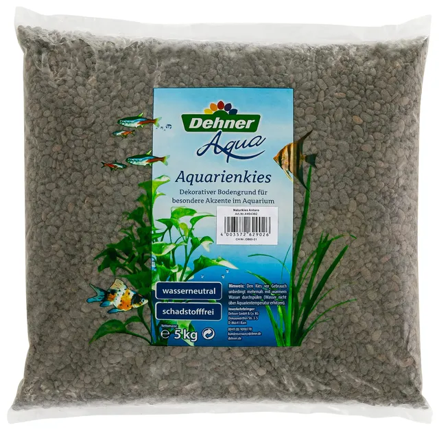 Dehner Aqua Antaro Black Aquarienkies schwarz 4-6 mm 5 kg