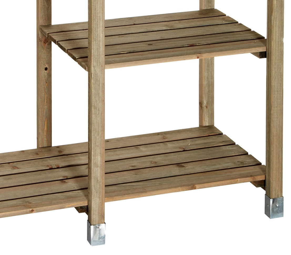 Dehner Gute Wahl Pflanztisch Calgary Holz 117x91x45cm verzinkt