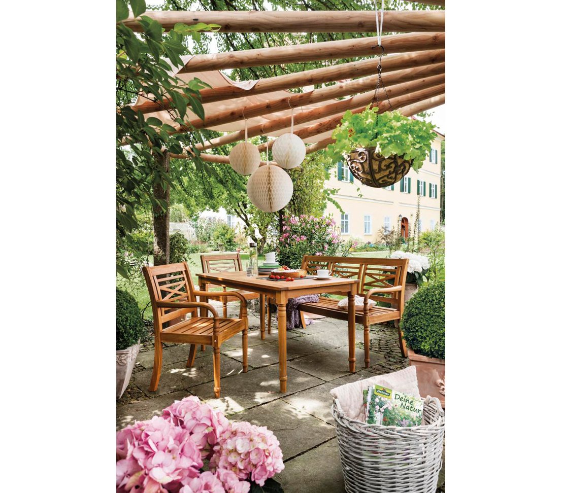 Dehner Premium Lovely Samoa Gartentisch 140cm Akazie geölt