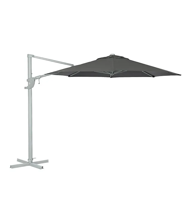 Dehner Zypern Ampelschirm 300 cm grau Aluminium