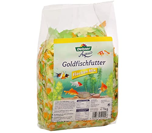 Dehner Aqua Goldfischfutter Flocken Mix Fischfutter 1 kg vitaminreich