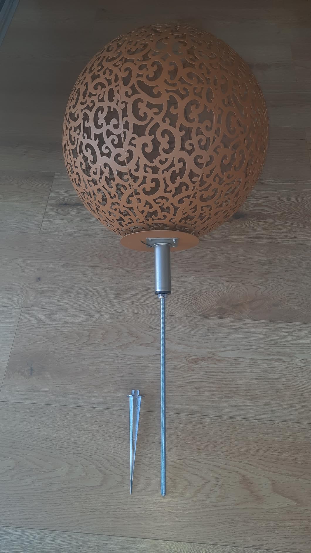 Dehner Lovely Solarkugel Lagos Solarleuchte Ø40cm edelrost