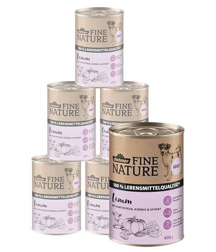 Dehner Fine Nature Lamm Hundefutter nass 6x400g getreidefrei