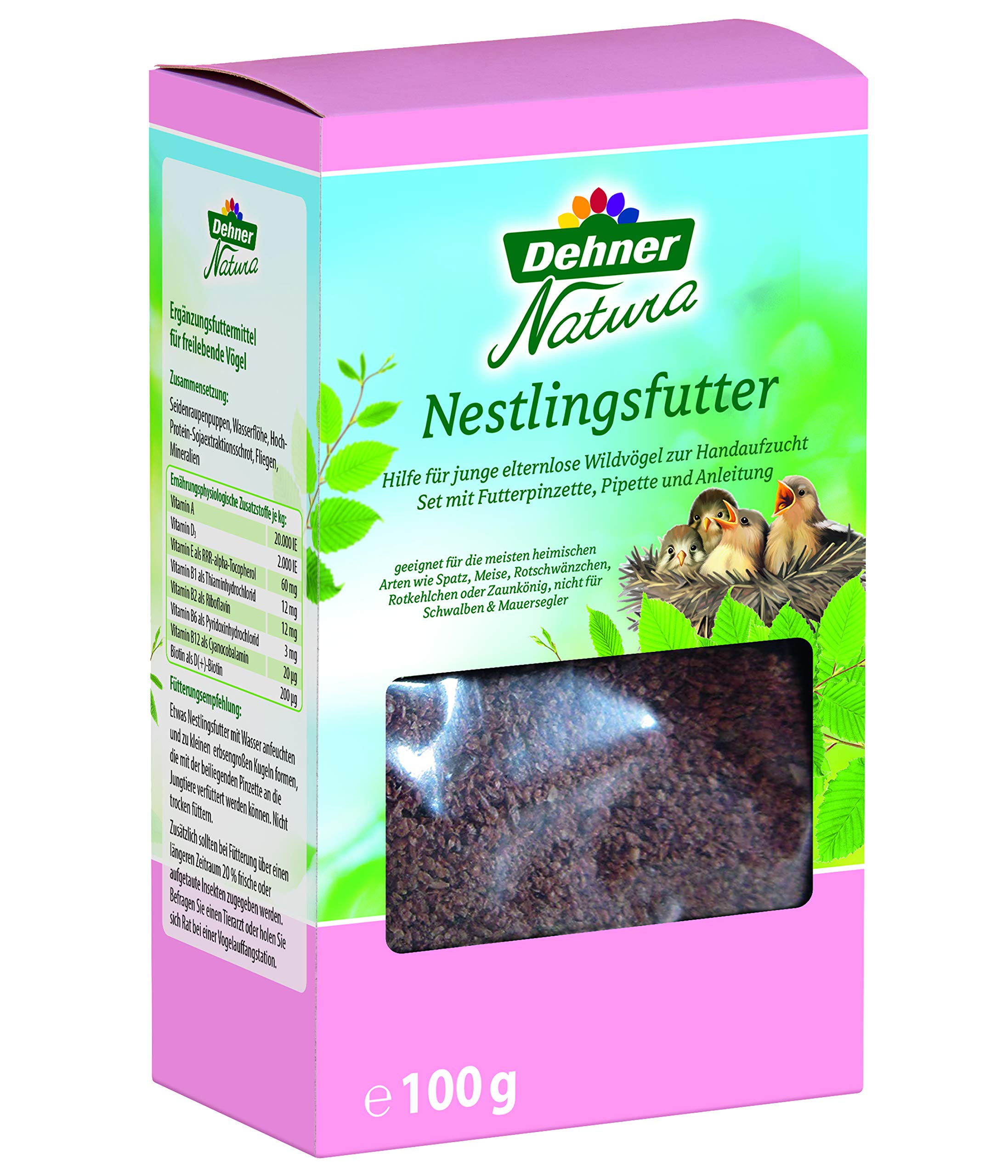 Dehner Natura Nestlings-Set Nistkasten Aruba + Futter
