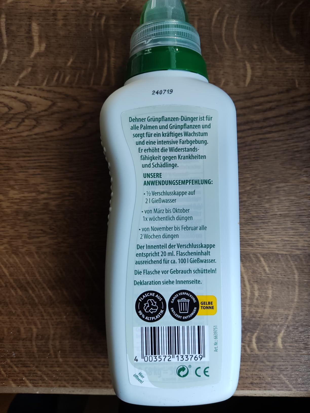 Dehner Grünpflanzendünger flüssig NPK 500 ml