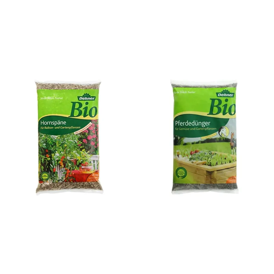 Dehner Bio Hornspäne 5kg + Pferdedünger 5kg Pellet-Duo