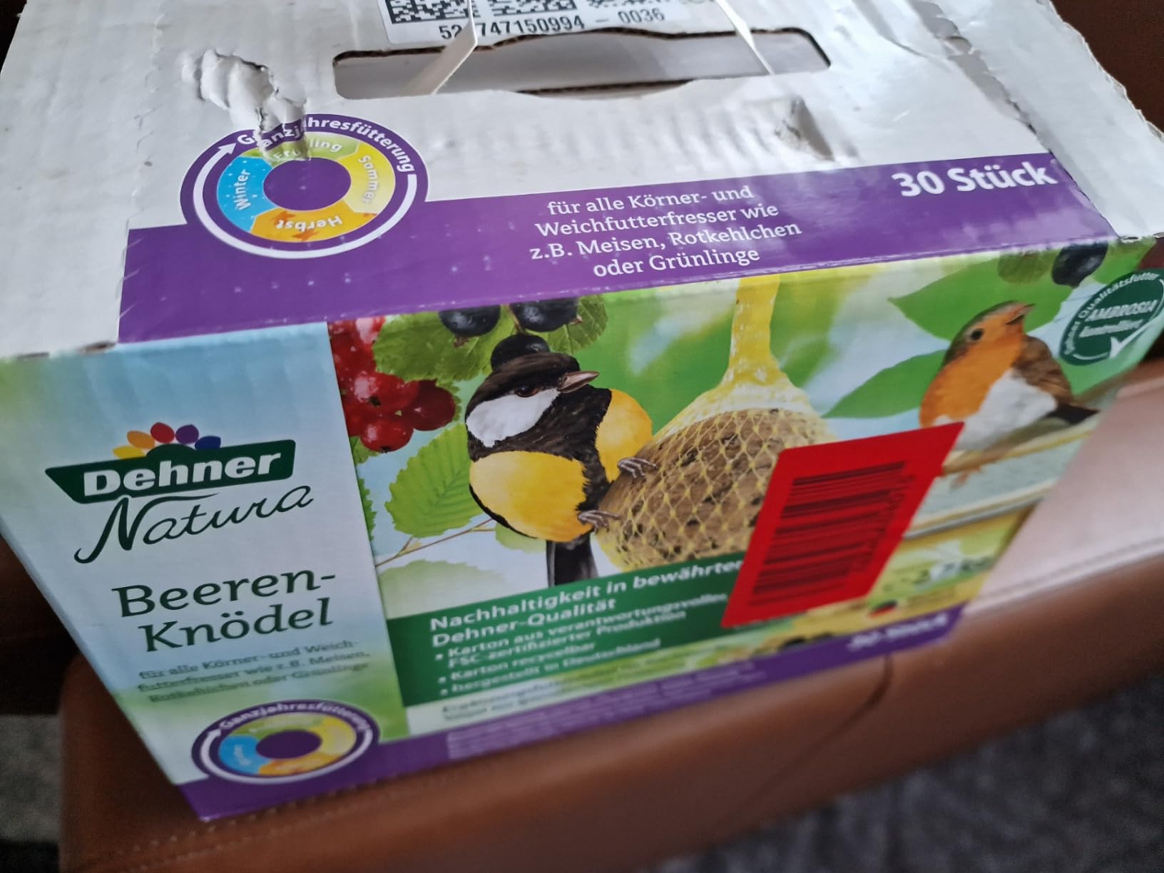 Dehner Natura Beerenknödel Meisenknödel mit Netz 30x90g Beere