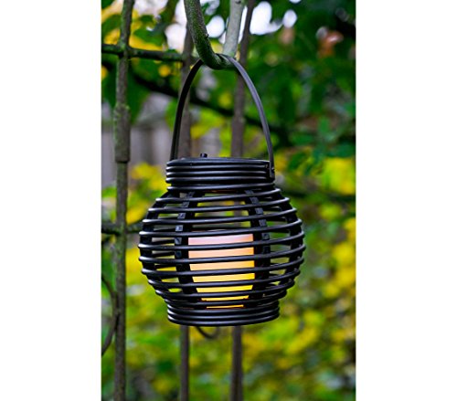 Dehner Premium Lovely Solarlaterne LED schwarz 16x15x15 cm