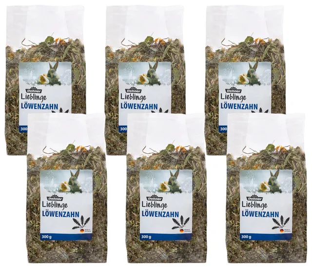 Dehner Löwenzahn mit Ringelblume Nagersnack 6x100g rohfaserreich