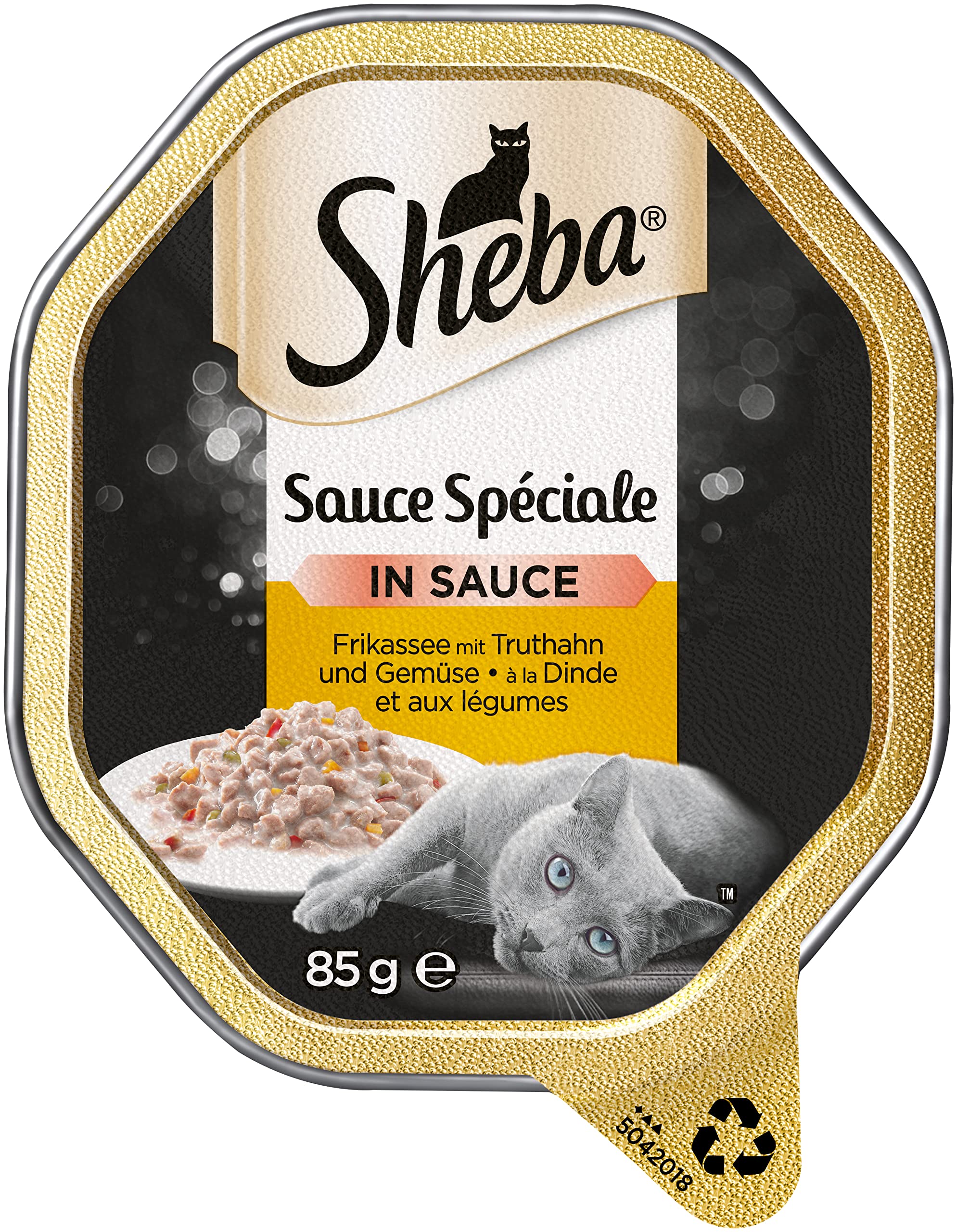 Sheba Sauce Spéciale Pute Nassfutter 22x85g helle Sauce