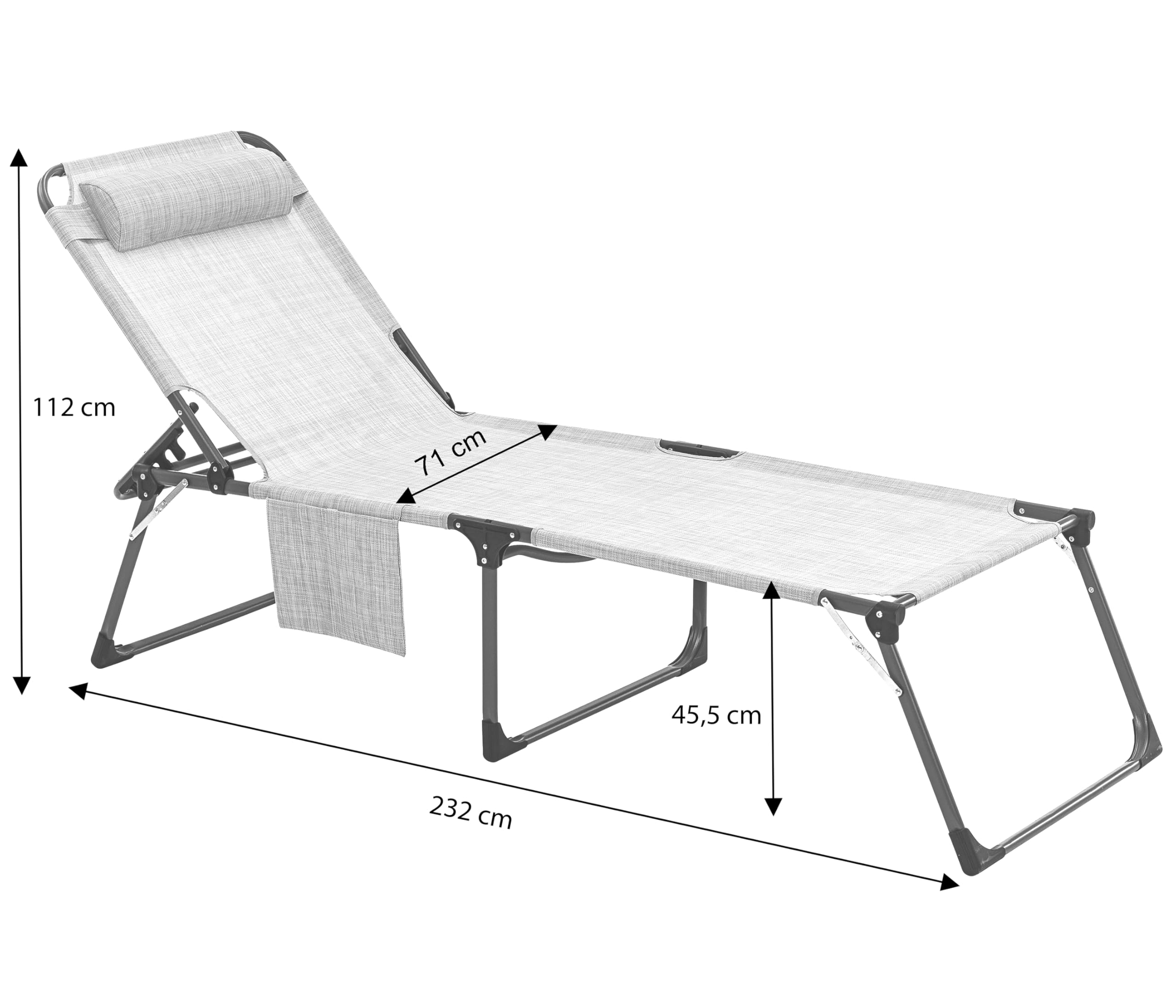 Dehner Premium Lovely Mallorca Gartenliege grün Textilene