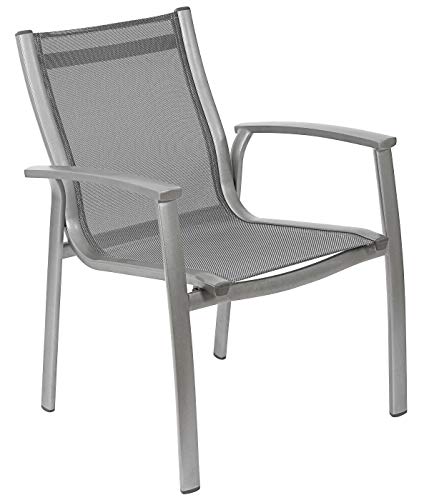 Dehner Premium Lovely Chicago Stapelsessel anthrazit Textilene