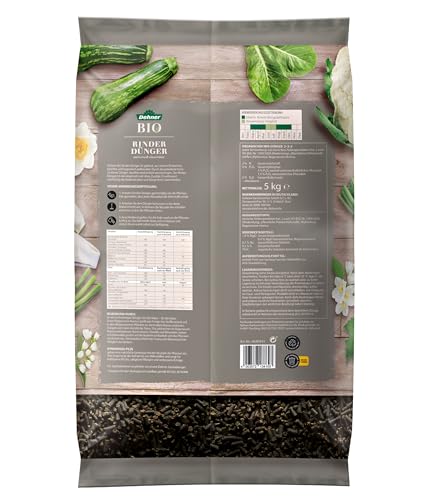 Dehner Bio Rindervolldünger Pellets 5 kg organisch