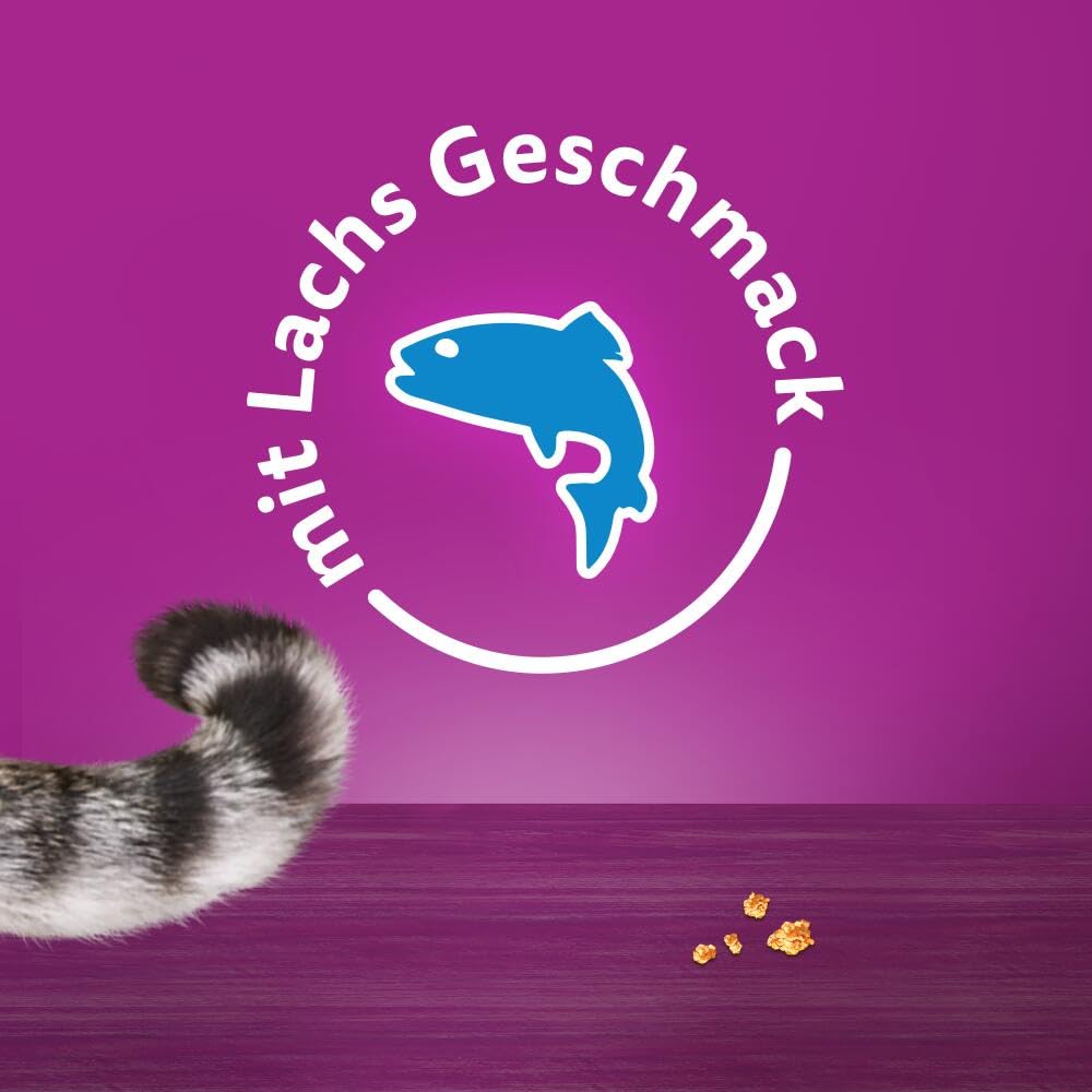 Whiskas Knuspertaschen Katzensnack Lachs 6x60 g knusprig
