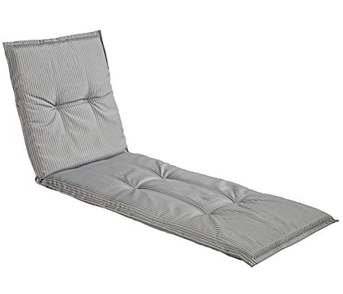 Dehner Premium Lovely Astana Liegenauflage 190x60 grau-weiß
