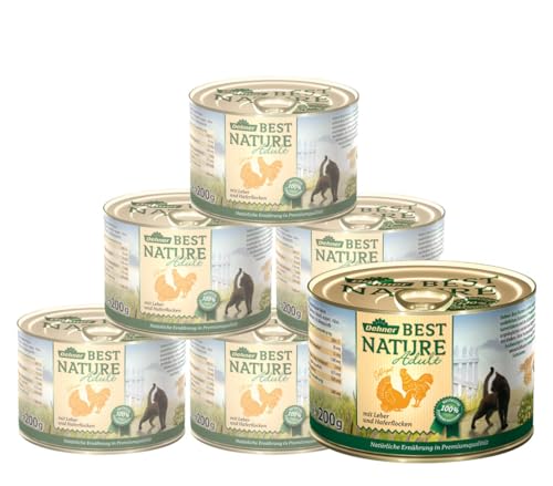 Dehner Best Nature Adult Nassfutter Geflügel Leber 6x200g