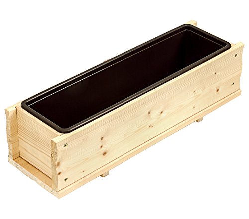 Dehner Premium Lovely Blumenkasten Holz 104x19x17cm natur robust