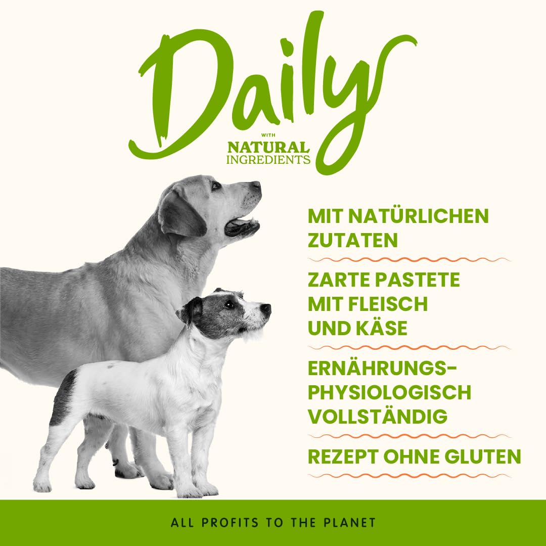 Almo Nature Daily Hundenassfutter Huhn Schinken Käse 100 g