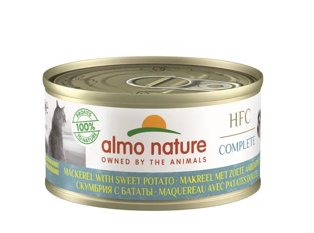 Almo Nature HFC Nassfutter 24x70g Makrele Süßkartoffel