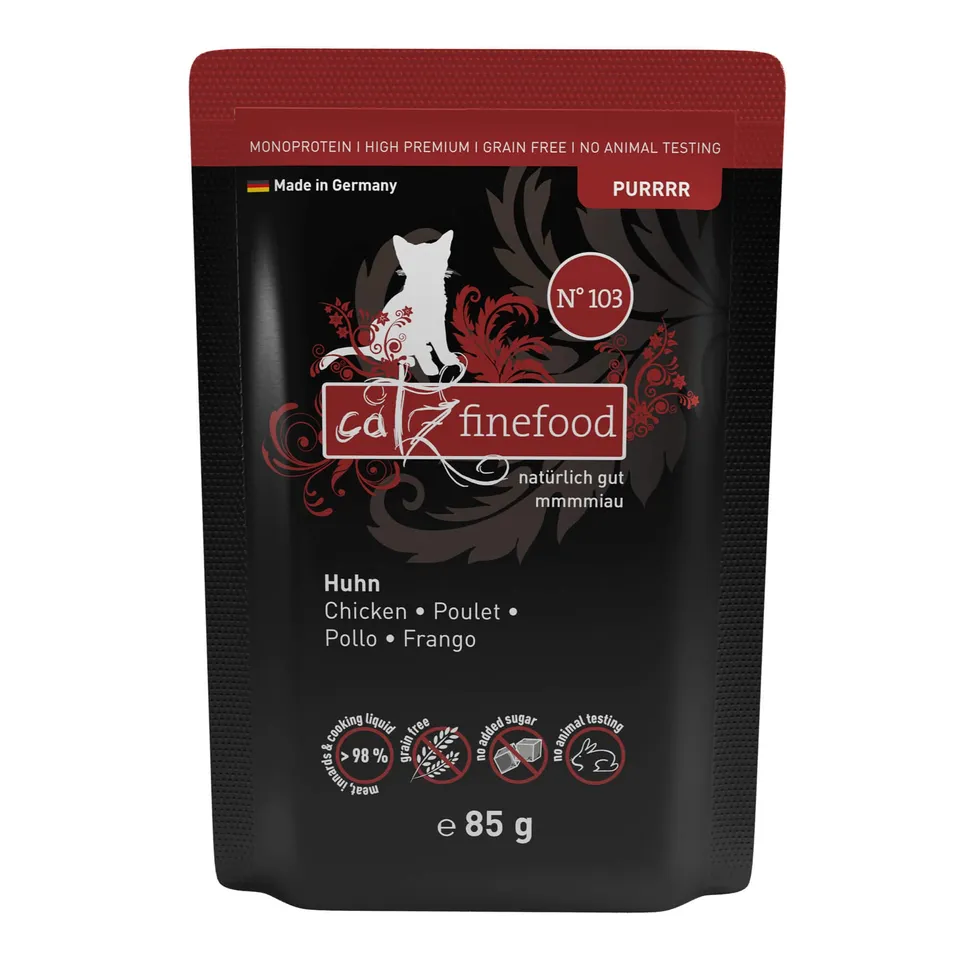 catz finefood Purrrr N103 Nassfutter Huhn 16x85g Monoprotein