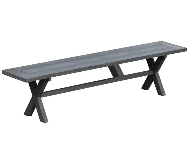 Dehner Gotland Sitzbank 200x45x35 Akazie grau